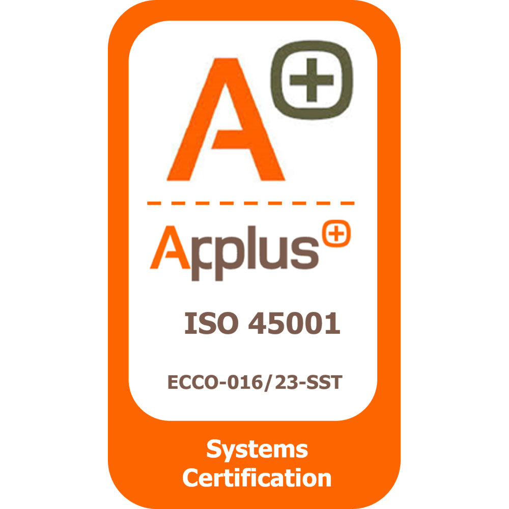 Certificación Applus+ ISO 45001 ECCO-016/23-SST