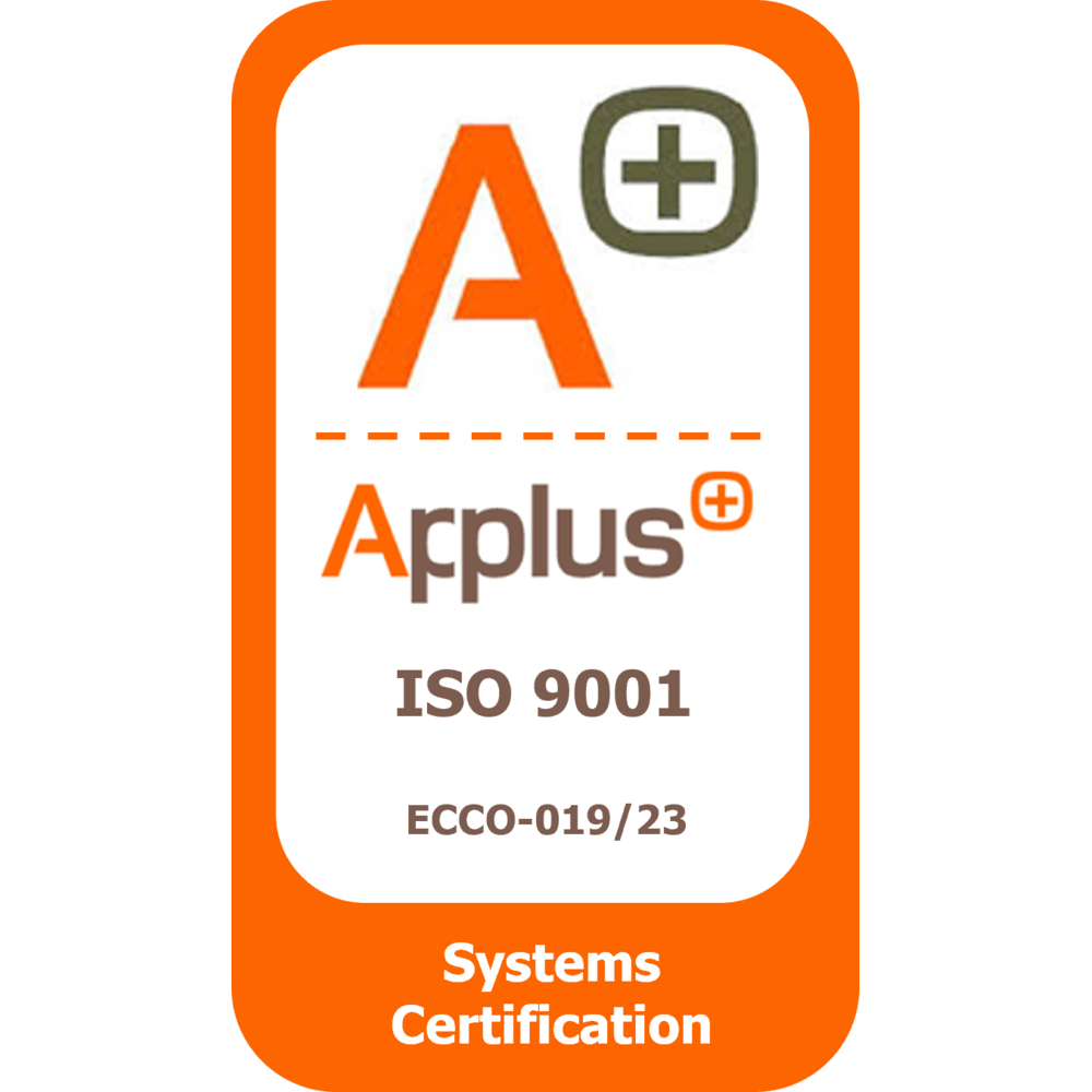 Certificación Applus+ ISO 9001 ECCO-019/23