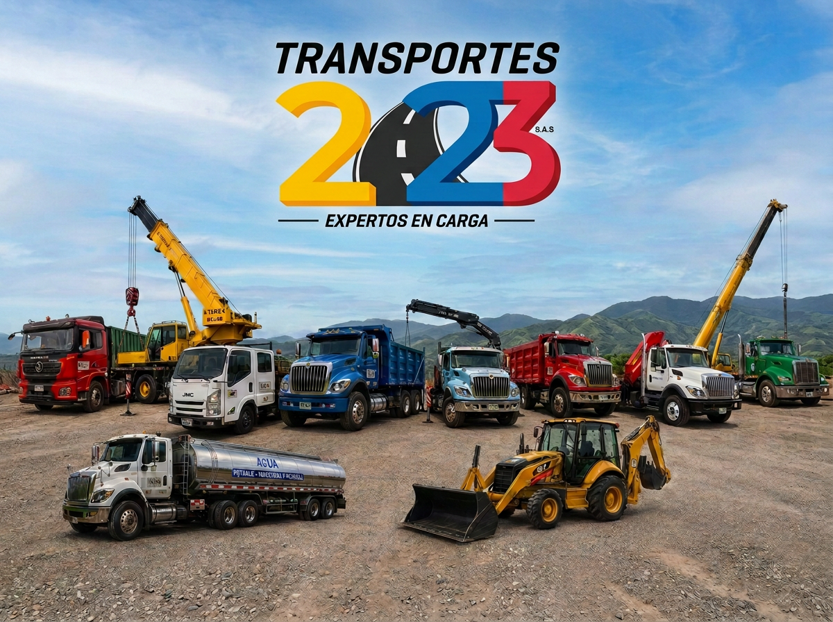Flota integral de Transportes 223 para transporte, maquinaria e izaje